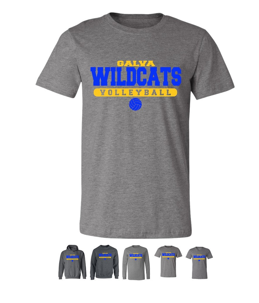 Wildcats Volleyball on Deep Heather - Several Styles to Choose From!