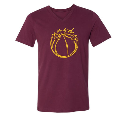 Basketball Tee and V-Neck