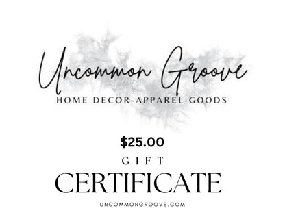 Uncommon Groove Gift Certificate