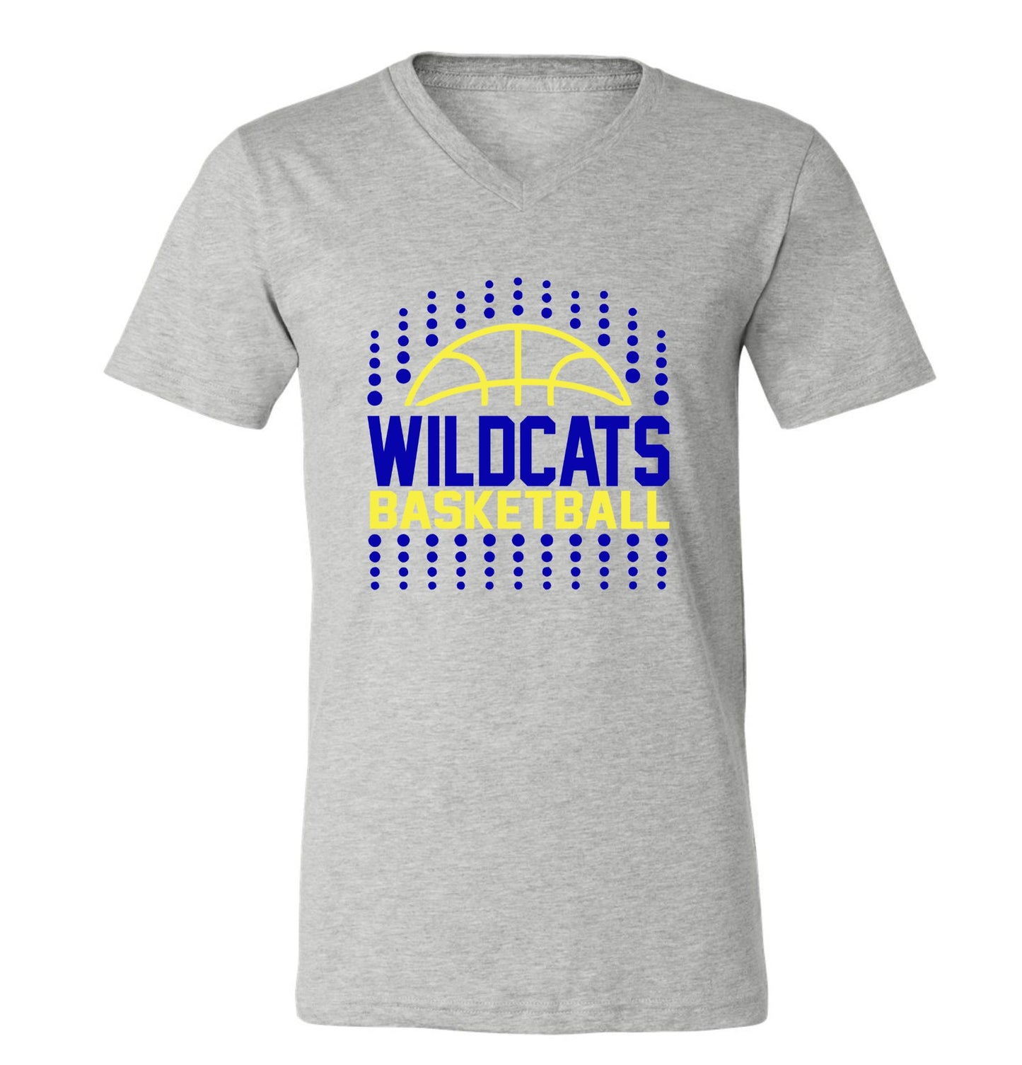 Wildcats Basketball - Crew and V-neck Tee Shirts