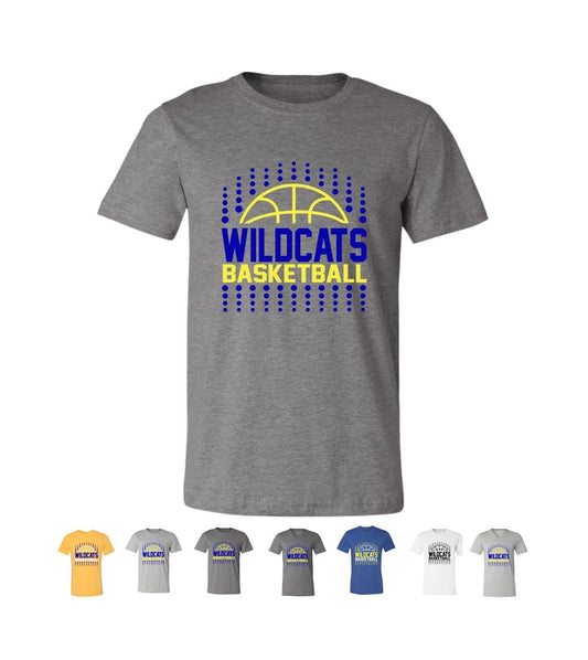 Wildcats Basketball - Crew and V-neck Tee Shirts