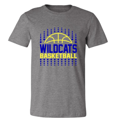 Wildcats Basketball - Crew and V-neck Tee Shirts