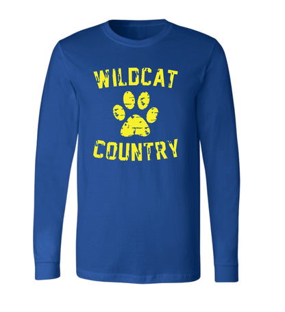 Galva Wildcats - Wildcat Country - Bella Brand Long sleeve Tee