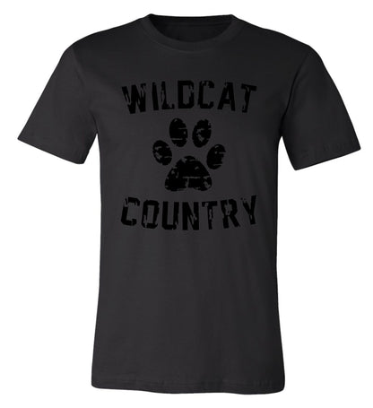 Galva Wildcats - Wildcat Country Tee in Black and Greys