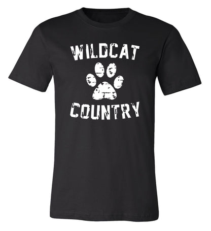 Galva Wildcats - Wildcat Country Tee in Black and Greys