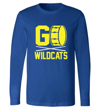 Wildcats band - Long Sleeve Tee "Go Wildcats"