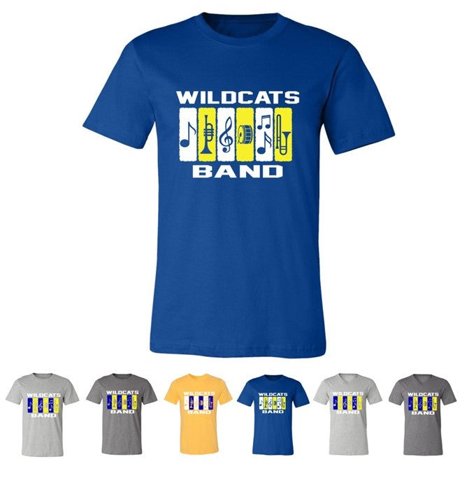 Wildcats Band Crew and V-Neck