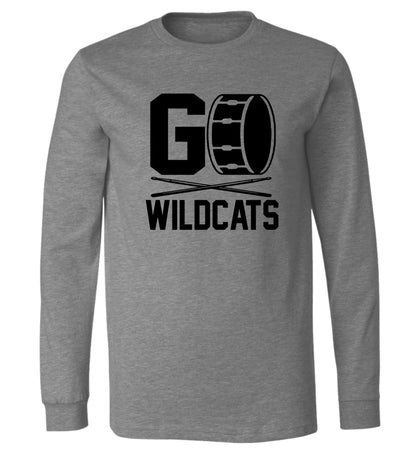 Wildcats band - Long Sleeve Tee "Go Wildcats"