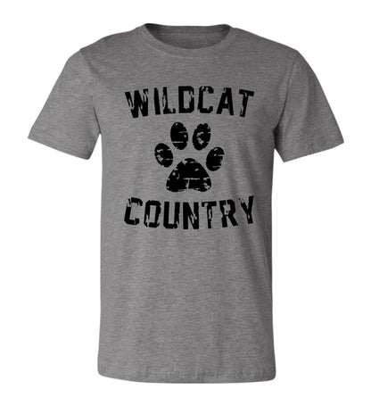 Galva Wildcats - Wildcat Country Tee in Black and Greys