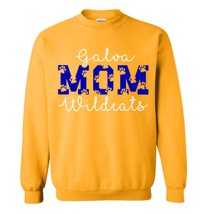 Galva Wildcats Mom - Gildan Brand Crew Sweatshirts