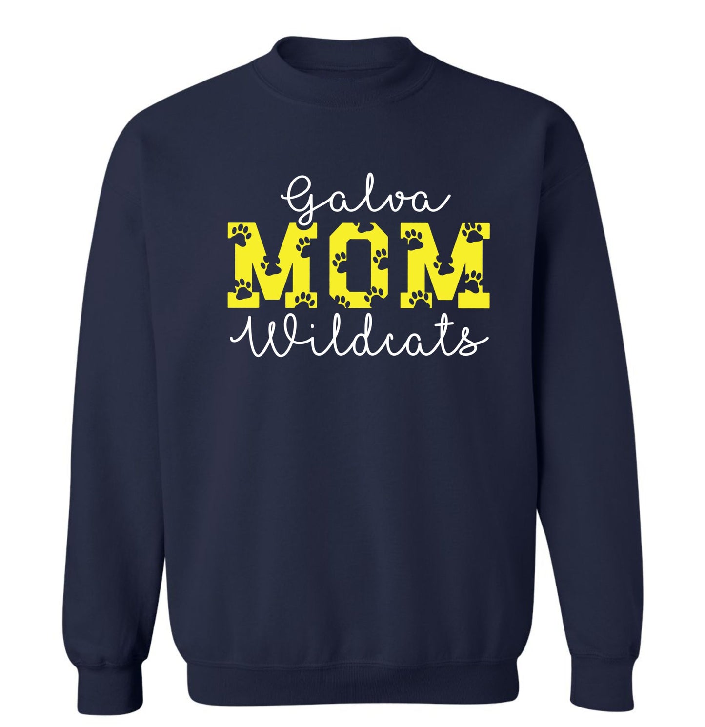 Galva Wildcats Mom - Gildan Brand Crew Sweatshirts