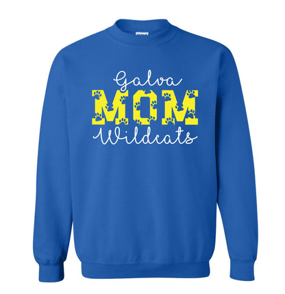 Galva Wildcats Mom - Gildan Brand Crew Sweatshirts