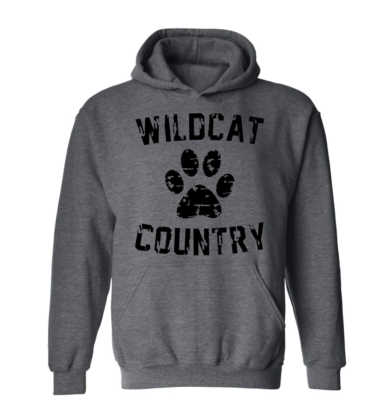 Gildan Brand Hoodie Sweatshirts - Wildcat Country - Black and Greys