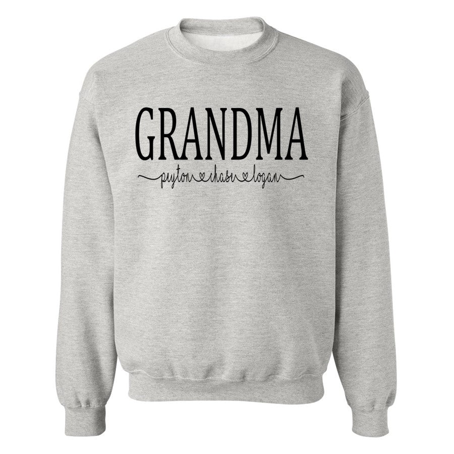 Personalized Mom, Grandma, Gigi, Mema, Mimi - Sweatshirt