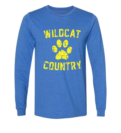 Galva Wildcats - Wildcat Country - Bella Brand Long sleeve Tee