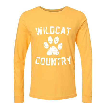 Galva Wildcats - Wildcat Country - Bella Brand Long sleeve Tee