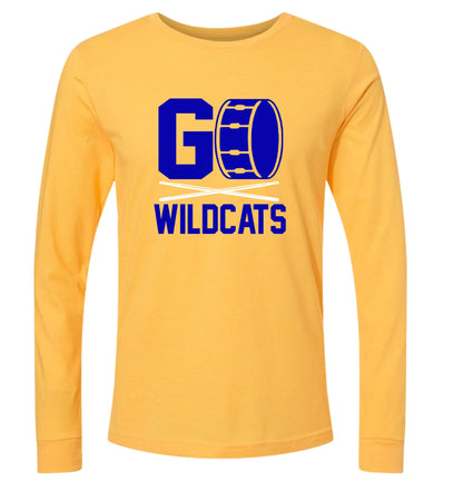 Wildcats band - Long Sleeve Tee "Go Wildcats"