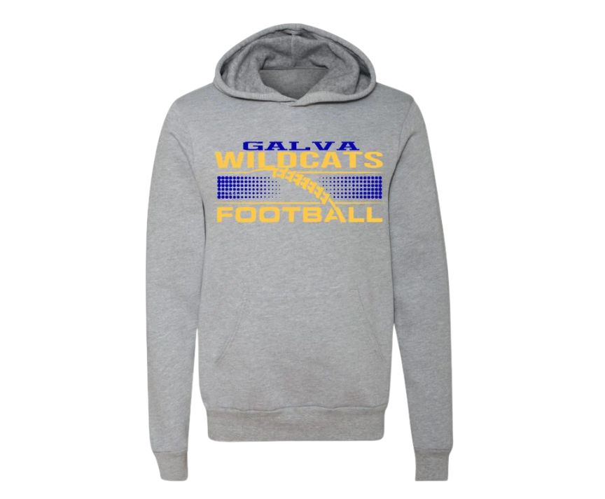 Wildcats Football Hoodie-Gray