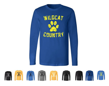 Galva Wildcats - Wildcat Country - Bella Brand Long sleeve Tee