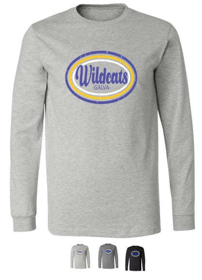 Galva Wildcats - Retro - Long Sleeve