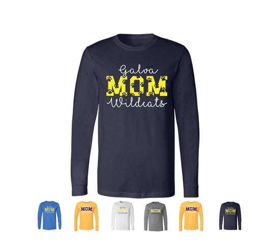 Galva Wildcats Mom - Long Sleeve Tee