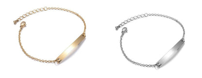 Personalized Engraved Bracelets - available in Gold and Silver up to 20 characters including spaces