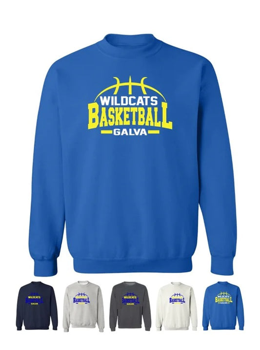 Wildcats Basketball - Crew Sweatshirts