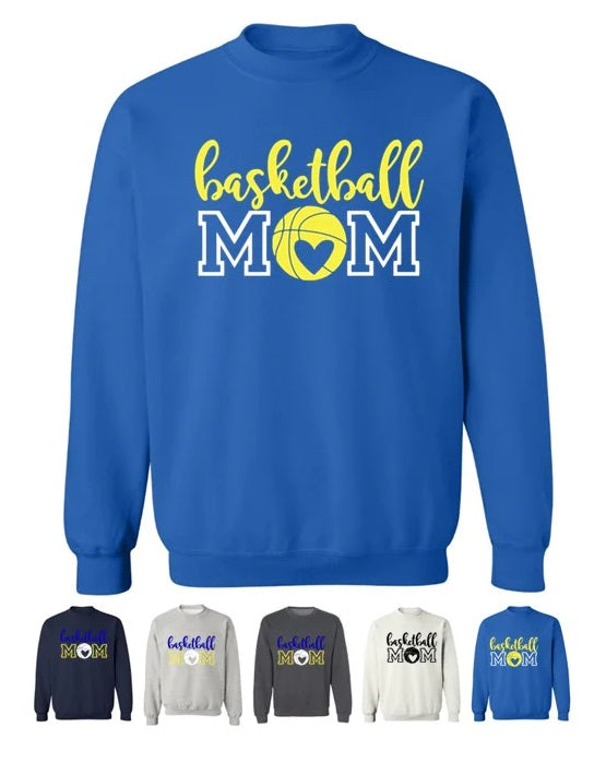 Wildcats Basketball Mom - Crew Sweatshirts