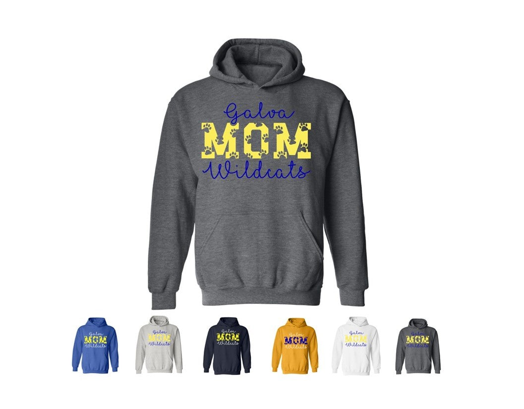 Galva Wildcats Mom - Gildan Brand Hoodie Sweatshirts