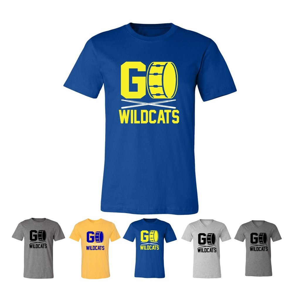 Wildcats band - Crew and V-Neck Tee