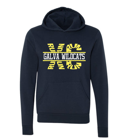 Galva Wildcats Cross Country Run Hoodie Sweatshirt