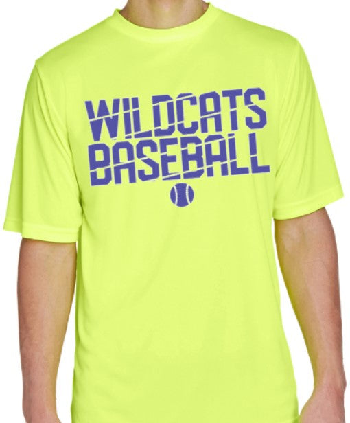 Wildcats Baseball-Electric Yellow Performance