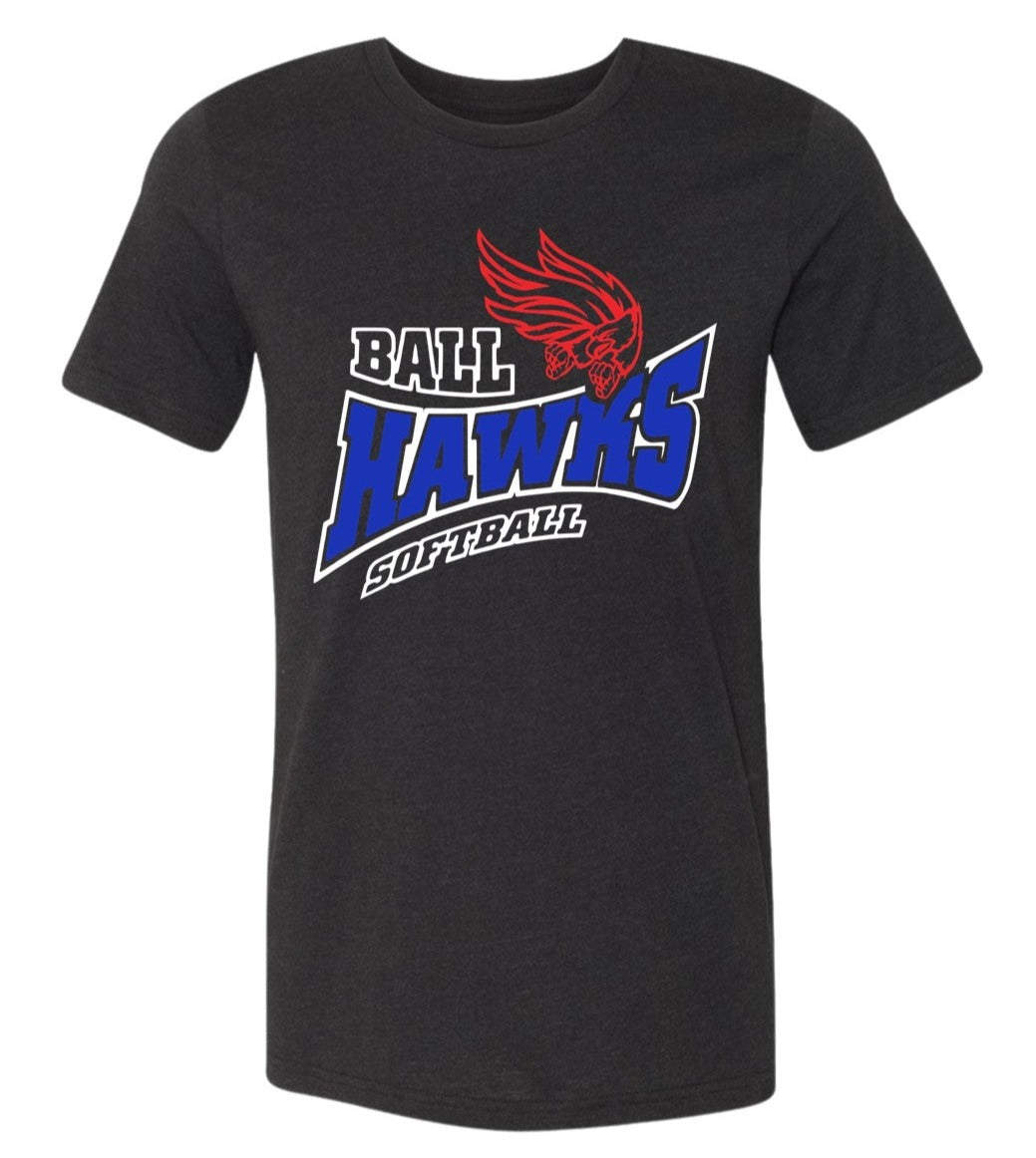 Ballhawks Black shirt with White outline - Lots of style options!