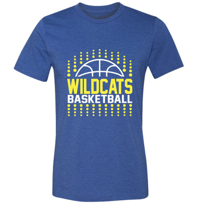 Wildcats Basketball - Crew and V-neck Tee Shirts