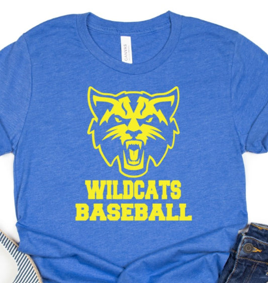 Wildcats Baseball-Logo Blue