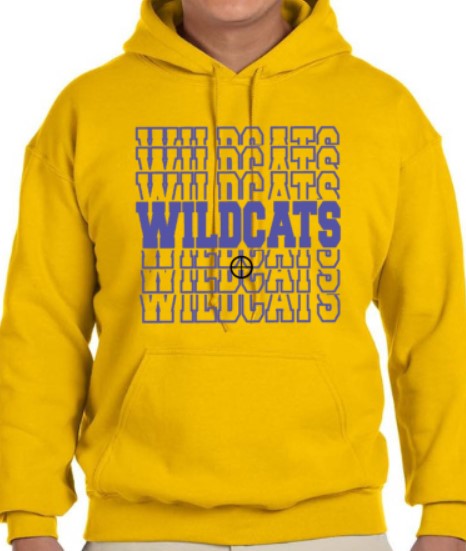 Wildcats Repeat-Hoodie-Yellow