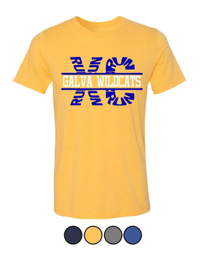 Galva Wildcats Cross Country Run Tee Shirt