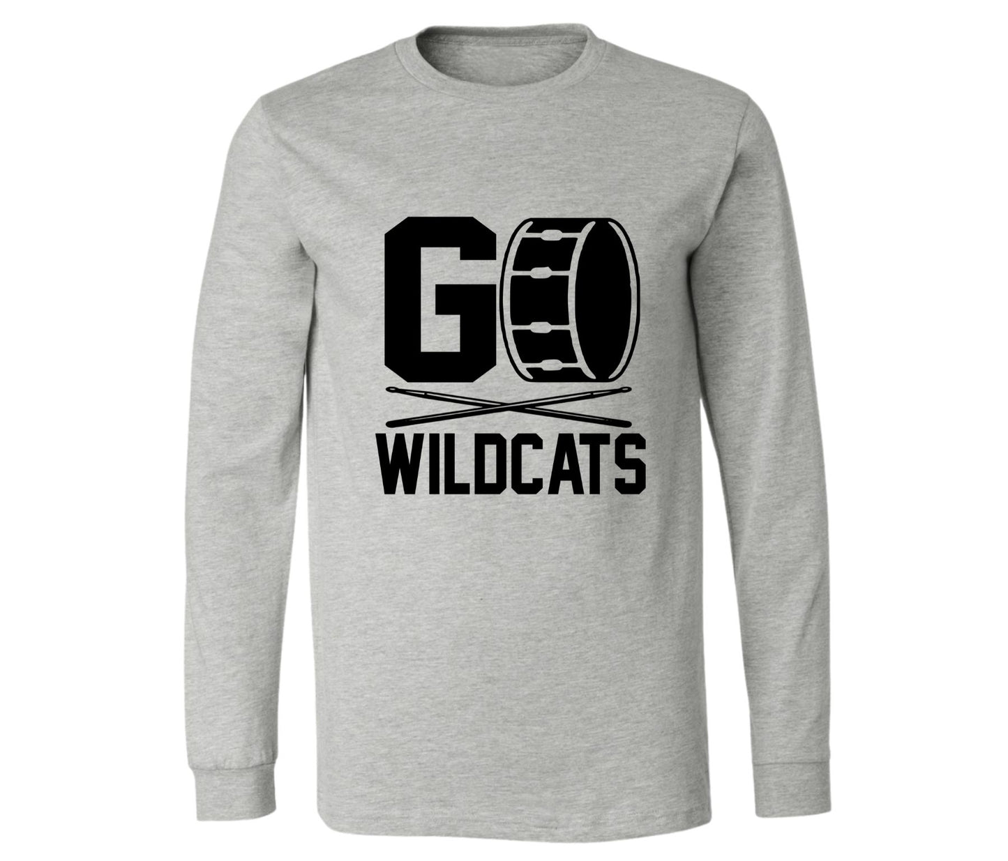 Wildcats band - Long Sleeve Tee "Go Wildcats"