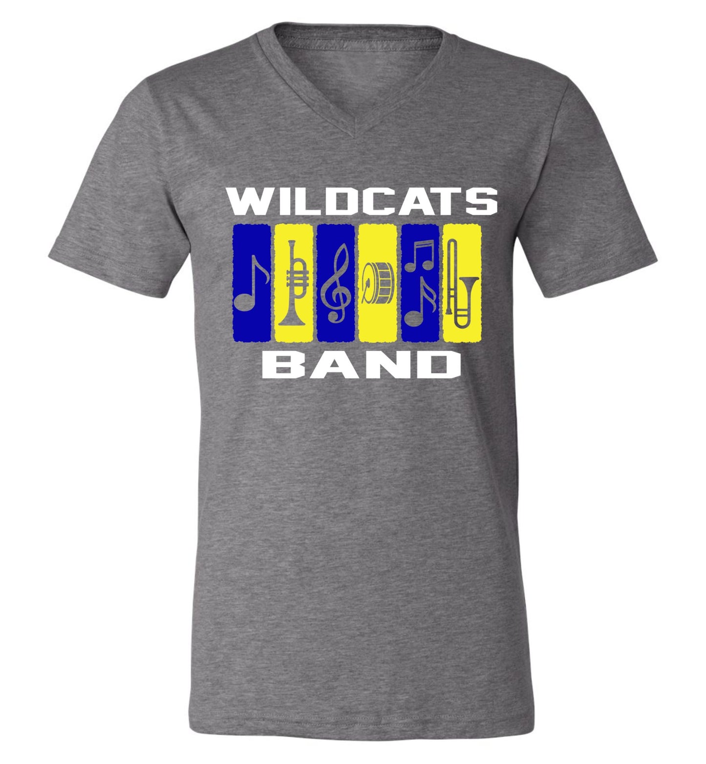 Wildcats Band Crew and V-Neck