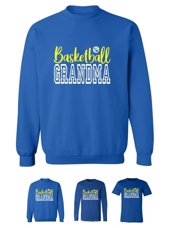 Wildcats Basketball - Grandma - Tee, Sweatshirt and Long Sleeve Tee