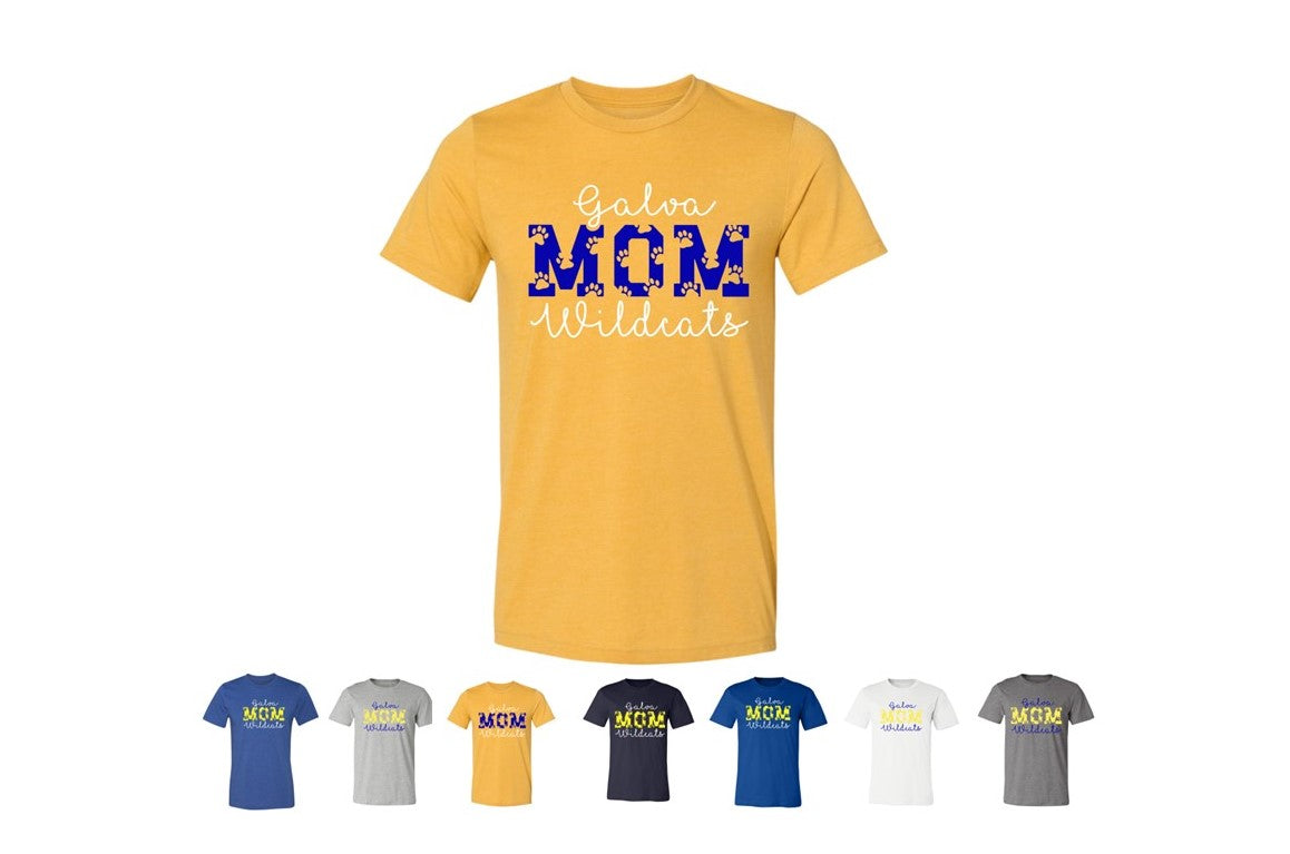 Galva Wildcats Mom- Bella + Canvas Tee