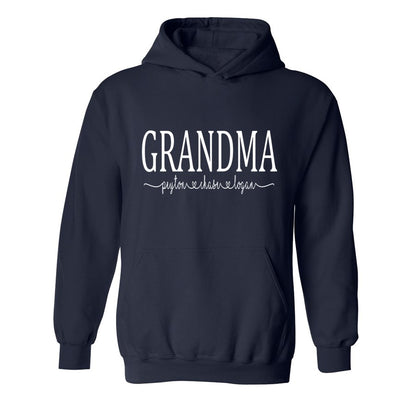 Personalized Mom, Grandma, Gigi, Mema, Mimi - Hoodie